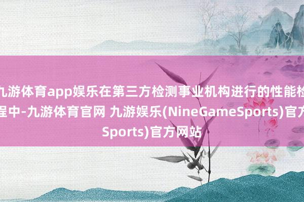 九游体育app娱乐在第三方检测事业机构进行的性能检测历程中-九游体育官网 九游娱乐(NineGameSports)官方网站